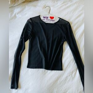 Sheer Black Urban Outfitters Top